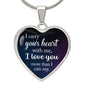 Personalized Graphic Heart Necklace- I Carry your heart with me ShineOn Fulfillment