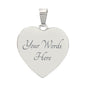 Personalized Graphic Heart Necklace- I Carry your heart with me ShineOn Fulfillment