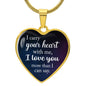 Personalized Graphic Heart Necklace- I Carry your heart with me ShineOn Fulfillment