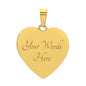 Personalized Graphic Heart Necklace- I Carry your heart with me ShineOn Fulfillment