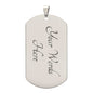 Graphic Dog Tag Necklace- I have a hero I call him Dad Zein