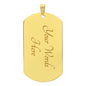 Graphic Dog Tag Necklace- I have a hero I call him Dad Zein