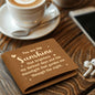 Graphic Leather Wallet- You are the sunshine that brightens my darkest days ShineOn Fulfillment