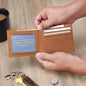 Graphic Leather Wallet- Daddy Always Carry my love in your pocket ShineOn Fulfillment