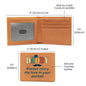 Graphic Leather Wallet- Daddy Always Carry my love in your pocket ShineOn Fulfillment
