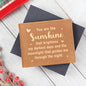 Graphic Leather Wallet- You are the sunshine that brightens my darkest days ShineOn Fulfillment