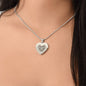 Engraved Heart Necklace - THE BEST KIND OF MOM RAISES A FIREFIGHTER Zein