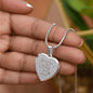 Engraved Heart Necklace - YOU ARE THE STARS TO MY SKY ShineOn Fulfillment