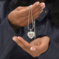 Engraved Heart Necklace - THE BEST KIND OF MOM RAISES A FIREFIGHTER Zein