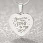 Engraved Heart Necklace - YOU ARE THE STARS TO MY SKY ShineOn Fulfillment