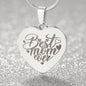 Engraved Heart Necklace - Best Mom Ever Zein