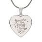 Engraved Heart Necklace - YOU ARE THE STARS TO MY SKY ShineOn Fulfillment