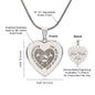Engraved Heart Necklace - THE BEST KIND OF MOM RAISES A FIREFIGHTER Zein