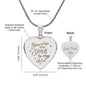 Engraved Heart Necklace - YOU ARE THE STARS TO MY SKY ShineOn Fulfillment