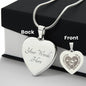 Engraved Heart Necklace - THE BEST KIND OF MOM RAISES A FIREFIGHTER Zein
