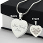 Engraved Heart Necklace - Best Mom Ever Zein