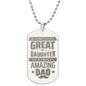 Engraved Dog Tag Stainless Steel Necklace ShineOn Fulfillment