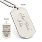 Engraved Dog Tag Stainless Steel Necklace ShineOn Fulfillment