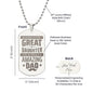 Engraved Dog Tag Stainless Steel Necklace ShineOn Fulfillment