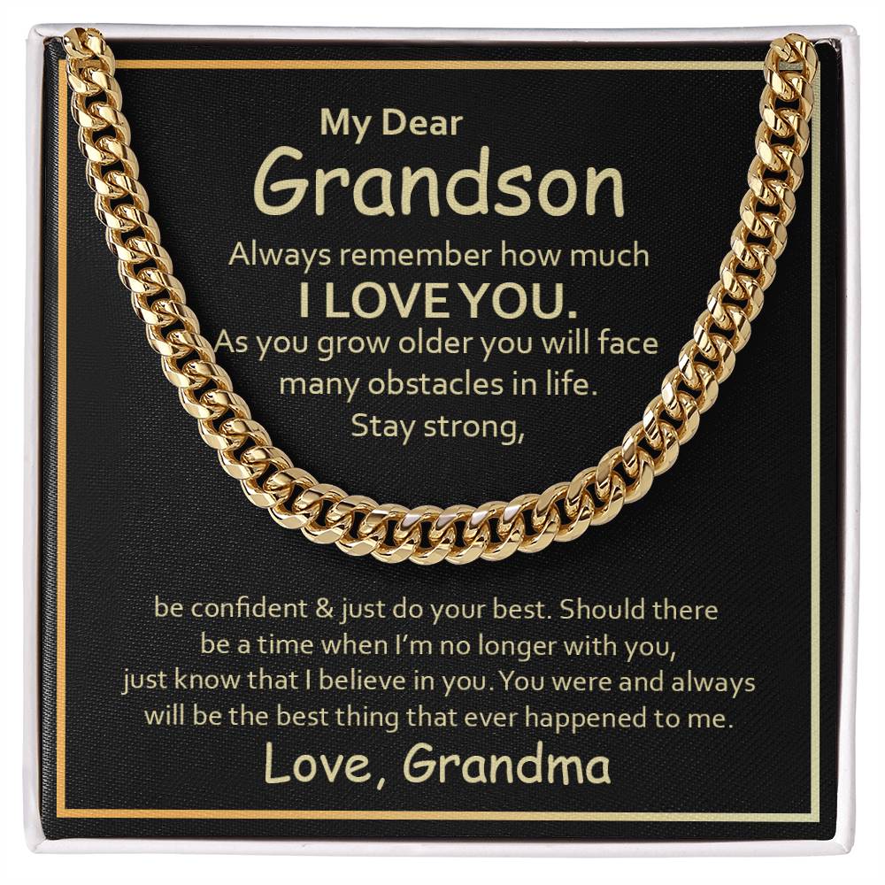 Cuban Link Chain- My Grandson Zein