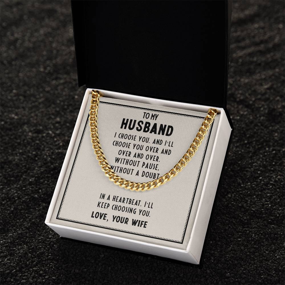 Cuban Link Chain - To My Husband ShineOn Fulfillment