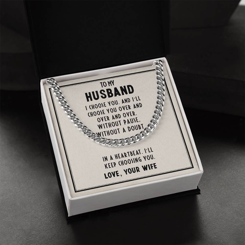 Cuban Link Chain - To My Husband ShineOn Fulfillment