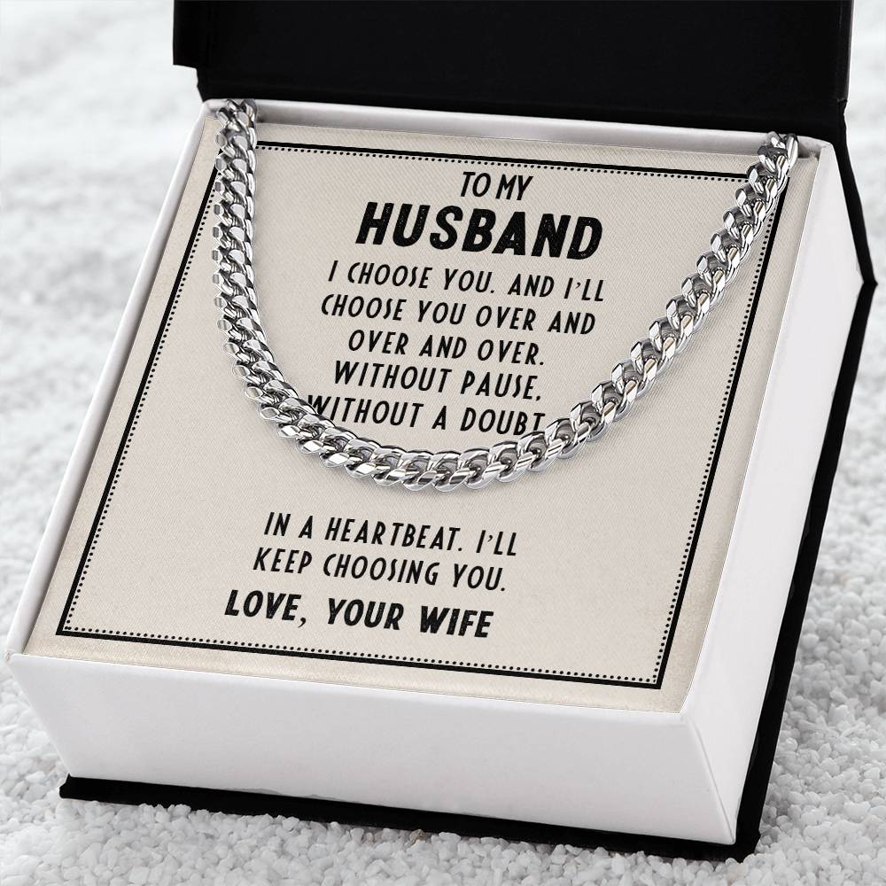 Cuban Link Chain - To My Husband ShineOn Fulfillment
