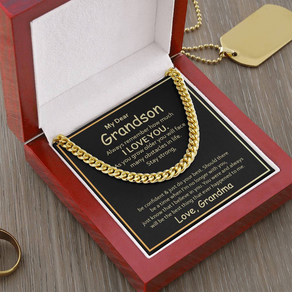 Cuban Link Chain- My Grandson Zein