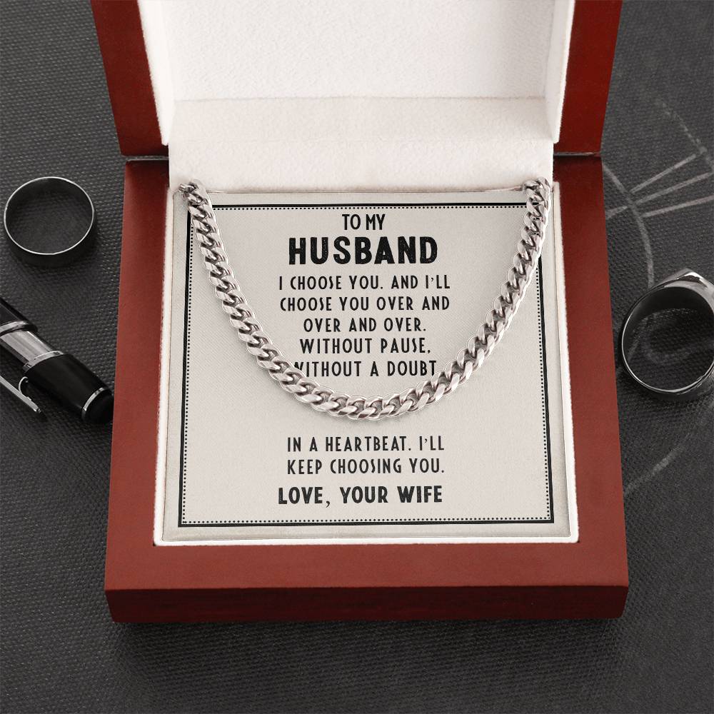 Cuban Link Chain - To My Husband ShineOn Fulfillment