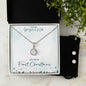Eternal Hope Necklace and Cubic Zirconia Earring Set- To my gorgeous Wife on Our First Christmas ShineOn Fulfillment