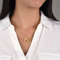 Interlocking Hearts Stainless Steel Necklace Zein