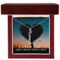 Vertical Name Necklace- I need you Zein