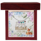 Engraved Baby Feet with Birthstones Zein