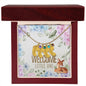 Engraved Baby Feet with Birthstones Zein