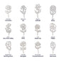 Personalised Flower Name Necklace ShineOn Fulfillment
