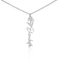 Personalised Flower Name Necklace ShineOn Fulfillment