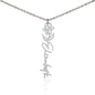 Personalised Flower Name Necklace ShineOn Fulfillment