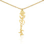 Personalised Flower Name Necklace Zein