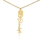 Personalised Flower Name Necklace Zein