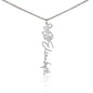 Personalised Flower Name Necklace ShineOn Fulfillment