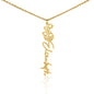 Personalised Flower Name Necklace Zein