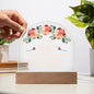 Acrylic Dome Plaque- To my dear wife Zein