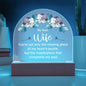 Acrylic Dome Plaque- To my dear wife Zein