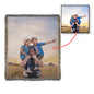 Heirloom photo Woven Blanket- Portrait ShineOn Fulfillment