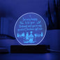 Engraved Acrylic Circle Plaque- I'm very happy to be your husband and you are my greatest Christmas Girl ever ShineOn Fulfillment