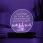 Engraved Acrylic Circle Plaque- I'm very happy to be your husband and you are my greatest Christmas Girl ever ShineOn Fulfillment