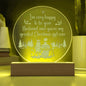 Engraved Acrylic Circle Plaque- I'm very happy to be your husband and you are my greatest Christmas Girl ever ShineOn Fulfillment