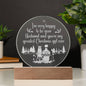 Engraved Acrylic Circle Plaque- I'm very happy to be your husband and you are my greatest Christmas Girl ever ShineOn Fulfillment