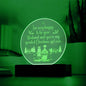 Engraved Acrylic Circle Plaque- I'm very happy to be your husband and you are my greatest Christmas Girl ever ShineOn Fulfillment