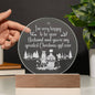 Engraved Acrylic Circle Plaque- I'm very happy to be your husband and you are my greatest Christmas Girl ever ShineOn Fulfillment